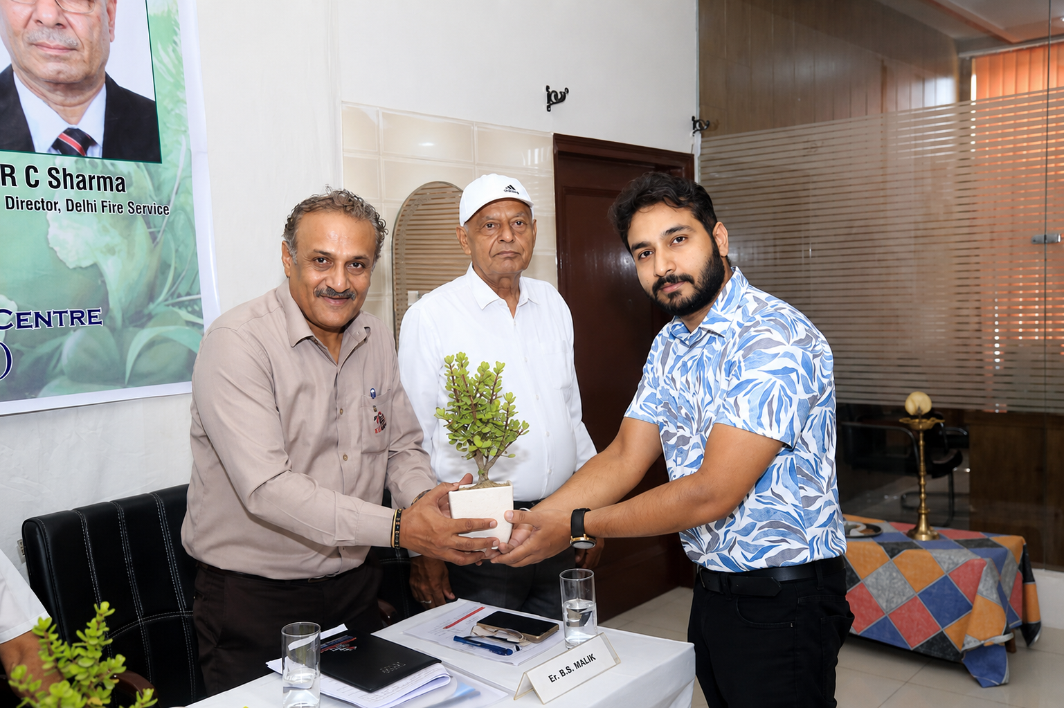 Token of appreciation presented during the fire safety workshop
